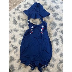 Carter’s Just One You Romper Navy & Hat